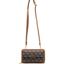 Silver Polo Kadın Askılı Cüzdan Kahve Sarı  - Taba SP921 Silver & Polo