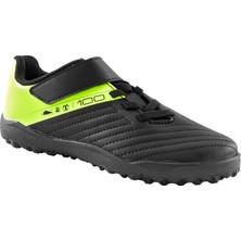 Decathlon Kipsta Çocuk Krampon / Futbol Ayakkabısı - Siyah / Sarı - 100 Easy Turf