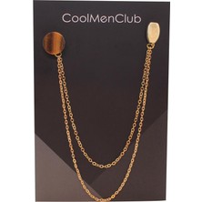 Coolmenclub Kaplangözü Doğal Taş Ceket Yaka Iğnesi
