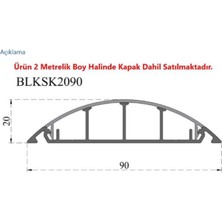 Alüminyum Balıksırtı Kablo Kanalı 2 M