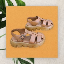 Dünya Shoes  Deri Kadın Sandalet