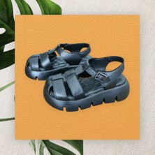 Dünya Shoes  Deri Kadın Sandalet