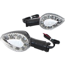 Sunshinee Yönlendirme LED Dönüş Sinyali Gösterge Işığı Motosiklet Flaşör Lambası Yzf R1 R6 R25 R3 XSR900 TDM900 Siyah (Yurt Dışından)