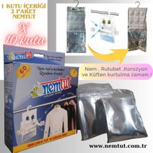 Nemtut Nem Tutucu Engelleyici Rutubet Giderici Önleyici Korozyon Önleyici Koku Giderici (10 KUTU/20 PAKET)