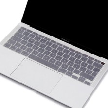 Hk Teknoloji Macbook Air 13 Inç 2020 A2337 M1 Işlemcili Uyumlu Türkçe Q Silikon Klavye Koruyucu