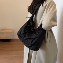 Starniko Kadınlar Için Yeni Trendy Retro Kanvas Büyük Kapasiteli Çok Yönlü Omuz Crossbody Çanta (Yurt Dışından)