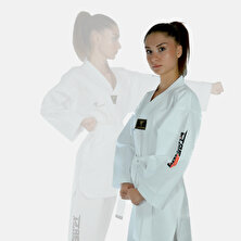 Haşado Taekwondo/tekvando Acemi Elbise Kıyafeti Dobok Beyaz Yaka