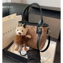 Starniko Kadınların Yeni Kore Tarzı Moda Kova Omuz Crossbody Çantası (Yurt Dışından)