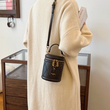 Starniko Kadınların Yeni Kış Retro Moda Zincir Omuz Crossbody Kova Çantası (Yurt Dışından)