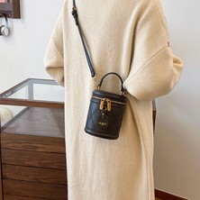 Starniko Kadınların Yeni Kış Retro Moda Zincir Omuz Crossbody Kova Çantası (Yurt Dışından)