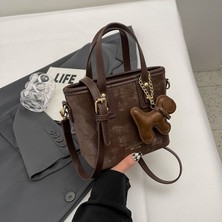 Starniko Yeni Kore Tarzı Moda Basit Çok Yönlü Kova Omuz Crossbody Çanta (Yurt Dışından)
