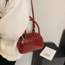 Starniko Kadın Yeni Kore Tarzı Boston Moda Çok Yönlü Omuz Crossbody Çanta (Yurt Dışından)