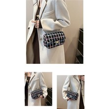 Starniko Kadın Yeni Stil Küçük Kokulu Yün Moda Zincir Omuz Crossbody Çanta (Yurt Dışından)