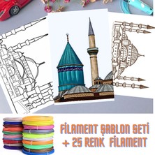 microZey EXXEN15 3D Kalem Camii Şablonu ve 25X4  Filament