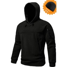 Ghassy Co. Erkek Military Sport Warm Outdoor Kapüşonlu Polar Ceket 