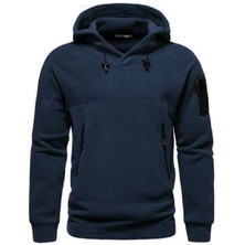 Ghassy Co. Erkek Military Sport Warm Outdoor Kapüşonlu Polar Ceket 