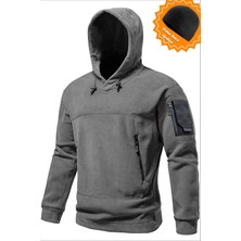 Ghassy Co. Erkek Military Sport Warm Outdoor Kapüşonlu Polar Ceket 