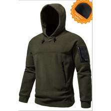 Ghassy Co. Erkek Military Sport Warm Outdoor Kapüşonlu Polar Ceket 