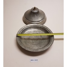 Begüldan Bakır Kapaklı Sahan 80 Yıllık  El Yapımı Çap=32 cm  BEG_3935