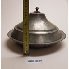 Begüldan Bakır Kapaklı Sahan 80 Yıllık  El Yapımı Çap=32 cm  BEG_3935
