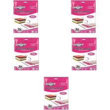 Vindex Vakumlu Giyisi Yastık Yorgan Saklama Torbası Poşeti Hurç - Xx Large - 80X90 Cm. - 5 Paket