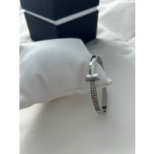 Organik Kutum Marka Model Kelepçe - Silver Bileklik