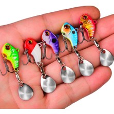 Valkyrie 5 Adet Lrf Kaşık Kuyruklu Titreşimli Wobbler Balık Olta Yem Seti - 14GR 6cm - Spin ve Baitcasting Için Uygun