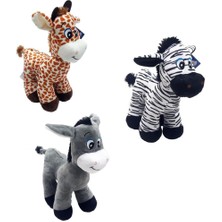 Halley Oyuncak Halley Peluş Eşek Zebra Zürafa 30 cm