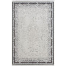 Seyran Halı Çam Halı Ahlat 7051 Antrasit Seyran Halı Klasik Desen Akrilik Salon Halısı