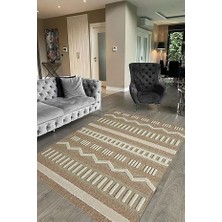 Çam Halı Togo 676 Yeşil Iskandinav Desenli Koridor Halısı Kesme Yolluk Mutfak Halısı Modern Salon Halısı