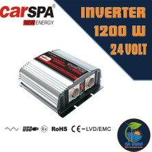 Lexron / Carspa Modifiye Sinus Inverter - 1200 Watt 24 Volt - 1.2 Kw 24v