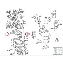 Otozet Mercedes 102 Motor W201 Enjeksiyonlu Hava Akış Ölçer Contası - Ördek Lastiği A1021410990