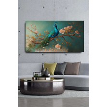 AR AJANS KANVAS TABLO Salon Oturma Yatak Odası Ofis Antre Cafe Içn Dekoratif Tavuskuşu Kanvas Tablosu AR030597