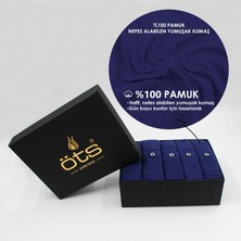 Öts Erkek %100 Pamuklu Boxer 5'li Set Düğmeli, Rahat Kalıp, Yüksek Kaliteli, Premium Özel Siyah Kutusunda, İç Giyim, Çamaşır
