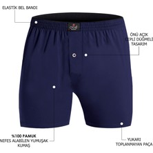 Öts Erkek %100 Pamuklu Boxer 5'li Set Düğmeli, Rahat Kalıp, Yüksek Kaliteli, Premium Özel Siyah Kutusunda, İç Giyim, Çamaşır