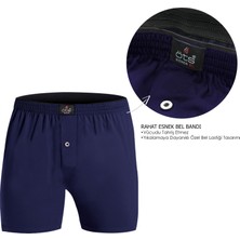 Öts Erkek %100 Pamuklu Boxer 5'li Set Düğmeli, Rahat Kalıp, Yüksek Kaliteli, Premium Özel Siyah Kutusunda, İç Giyim, Çamaşır
