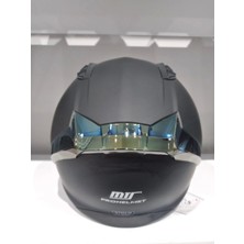 MTS Kask Mts Pro 801 Mat Siyah Güneş Gözlüklü