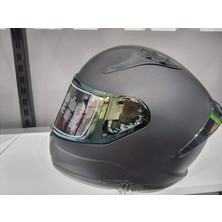 MTS Kask Mts Pro 801 Mat Siyah Güneş Gözlüklü