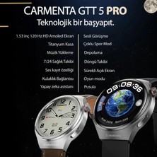 Carmenta Gtt 5 Pro 120 Hz Amoled Ekranlı Arama Yapan Akıllı Saat 2024-EKG,SPOR Takibi,ıos-Android Akıllı Saat