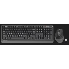 A4 Tech FG1035, Gri, Fstyler, Türkçe Q, Kablosuz, Klavye Mouse Set