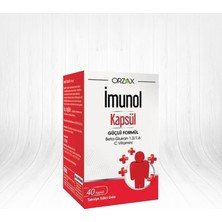 Orzax Imunol Kapsül Takviye Edici Gıda 40 Kapsül