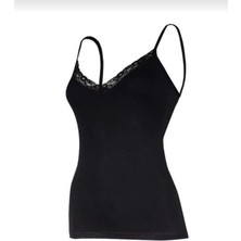 Yıldız 2226 Kadın Ip Askılı Modal V Yaka Dantelli Atlet 10 Adet