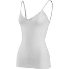 Yıldız 2225 Kadın Ip Askılı Modal V Yaka Dantelli Atlet 12 Adet