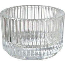 IKEA Fınsmak Tealight Mumluk, Saydam Cam 3 Adet