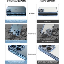 Apple iPhone 13 Pro Plating Kreatif Desenli Silikon Telefon Kılıfı