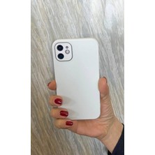 Miscase Aplle iPhone 7-8 Plus Parlak Cam Kamera Korumalı Telefon Kılıfı Beyaz