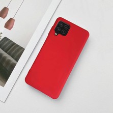 Samsung Galaxy A22 Lansman Likid Silikon Kamera Korumalı Kılıf