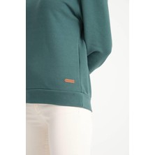 Cool Hill Koyu Yeşil Basic Kadın Sweat