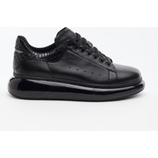Derinet Yüksek Taban Deri Erkek Sneaker