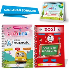 Zoziler 2. Sınıf Matematik Soru Bankası - Dört İşlem Problemler - Takvim Notlar 3'lü Set